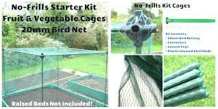 Bird Netting For Garden Uk No Frills Starter Garden Fruit And Vegetable Kit With 20mm Bird Netting 1m Or 0 65m High These Cages Are Made Of High Fruit Cage Bird Netting Starter Garden