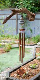Wind Chimes Natural Driftwood Beach Stone Large Copper Chimes Windchime Wind Chime Wind Chimes Bamboo Wind Chimes Wind Chimes Homemade