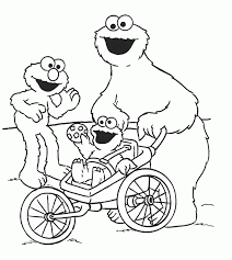 Cookie monster christmas coloring pages. Elmo And Cookie Monster Coloring Pages Coloring Home