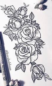 25 Beautiful Flower Drawing Information Ideas Beautiful Drawing Flower Ideas Informat Rose Tattoos Sleeve Tattoos Rose Tattoo Design