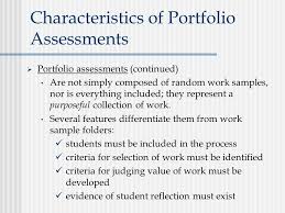 Instructions for credit by portfolio. Classroom Assessment A Practical Guide For Educators By Craig A Mertler Chapter 7 Portfolio Assessments Ppt Download