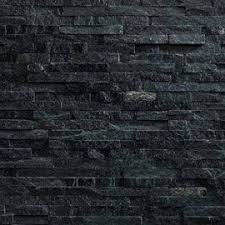 Plaquette De Parement Slimstone Quarzite Noir Plaquette Castorama Idee Deco Mur Salon