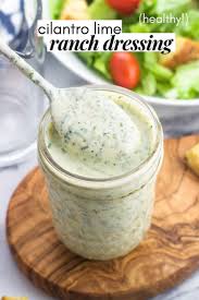 Homemade Cilantro Lime Ranch Dressing Is A Delicious And Healthier Cilantro Lime Ranch Dressing Salad Dressing Recipes Balsamic Creamy Salad Dressing