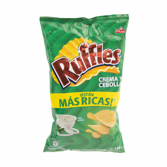 Papas Fritas Ruffles Crema y Cebolla (Funda 136 g)