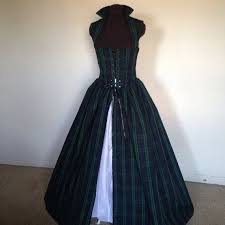 Blackwatch Tartan Plaid Renaissance Celtic Irish Scottish Etsy Scottish Dress Tartan Dress Tartan Fashion