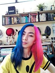 The easiest way to color your hair half blonde and half black is to decide if you will let a professional handle that color experience or if you are going to diy. I Dyed My Hair Half Pink And Half Blue Raellarina Philippines Best Blog Interior Design Lifestyle