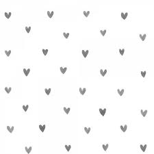 Image shared by glen =^● 。●^=﻿. Non Woven Wallpaper Hearts Black White Little Bandits Rasch Textil Brands Kindertapeten De