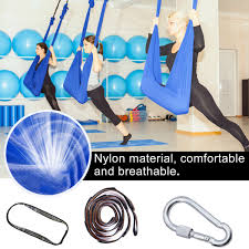 The yoga sling comes in a unique design to guarantee you value for. 39x110 Inch Aerial Yoga Swing Yoga Hammock Trapeze Sling Kit Antigravity Ceiling Hanging Yoga Sling Inversion Swing For Beginners Kids Adults Walmart Com Walmart Com