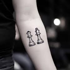 They include fish tattoos, constellation tattoos, and so much more. Chess Piece King Queen Temporary Tattoo Sticker Ohmytat
