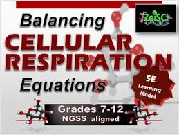 Balancing Cellular Respiration Equations Biology Lessons Secondary Science Education Equations