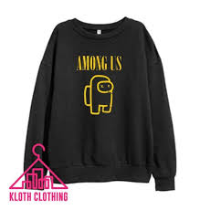 Among Us Yellow Sweatshirt For Women S Or Men S In 2020 Sweatshirts Yellow Sweatshirt Black Shirt