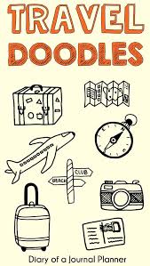 Easy Travel Doodles Anyone Can Draw With Step By Step Instructions Travel Doodles Bullet Journal Travel Simple Doodles