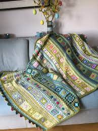 The embroidery is from urban threads. Wool Thread Paint Love Of Crochet Embroidery And Textile Arts Crochet Quilt Crochet Throw Crochet Blanket Patterns
