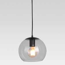 Madrot Glass Globe Pendant Includes Cfl Bulb Black Project 62 Ceiling Lights Ceiling Light Design Globe Pendant