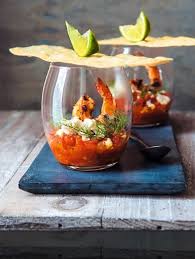 An unconventional dipping sauce makes for an updated version of the classic appetizer, and this recipe boasts plenty of flavor thanks to maple syrup, mustard, and turmeric. Easy Prawn Cocktail Recipes Food Presentation Food Plating Food And Travel Magazine