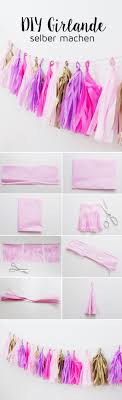 Diy Party Girlande Aus Seidenpapier Selber Machen Schreibtisch Makeover Madmoisell Diy Blog Uber Deko Mode Und Wohnen Party Girlande Diy Girlande Girlanden
