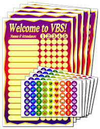 Vbs Attendance Posters Stickers V 5000 Sola Publishing