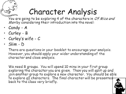 Friday 20th March Of Mice And Men Character Analysis Success