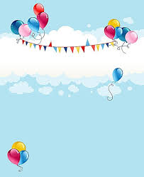 Design Cornice Sfondo Espositore Vento Est Palloncini Biglietti Di Buon Compleanno Immagini