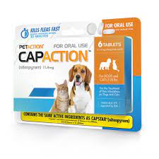 Capaction Fast Acting Flea Treatment For Small Dogs Cats 6 Tablets Walmart Com Walmart Com