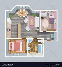 Architectural Flat Plan Top View Vector Image By Macrovector Architectural F Architectural Flat Image Macrovector En 2020 Maison Sims Maison Sims 3 Sims 4 Maison