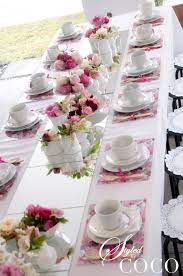 Table setting ideas for tea party. Tea Party Table Setting Spring Summer Baby Shower Garden Party Ideas Baby Girl Baby Shower Them Tea Party Table Tea Party Bridal Shower Kitchen Tea Parties