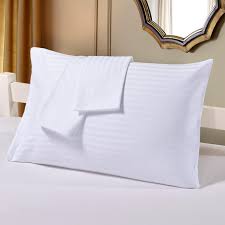 Lucky Home White Satin Strip Luxurious Pillowcase Hotel Home Standard Cotton Pillowcases King Size Pillow Cover Setonly Pillowcase From Luckyjj 27 68 Dhgate Com