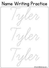 Custom Printables My Name Name Writing Practice Name Tracing Worksheets Cursive Handwriting Worksheets