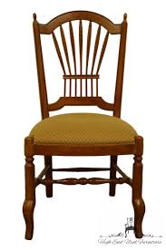Ethan Allen Country French Wheat Back Dining Side Chair 37 6402 High End Used Furniture Side Chairs Dining Side Chairs Chair