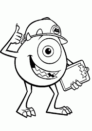 Start off with a pencil sketch. Monsters Inc Coloring Pages Coloring Pages 258094 Monsters Inc Coloring Home