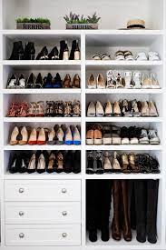 How to organize shoes in your closet. My New Closet Fitfabfunmom Shoe Shelves Closet Shoe Storage Closet Bedroom