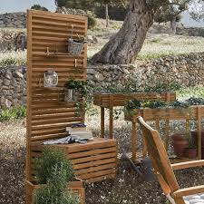 Sichtschutz Bank Akazie Fsc 100 80x44x170 Cm Natur Natur Balkon Sichtschutz Pergola Schatten Diy Pergola
