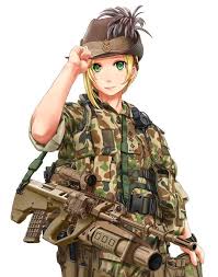 Tactical Anime Anime Warrior Military Girl Anime Military
