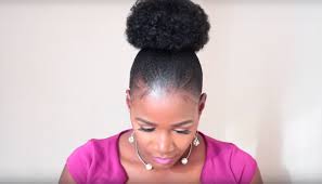 The products i used to set my edges down prior to this video is gorrilla snot gel. Easy Natural Short Hair Faux Afro Bun For The Beginner Naturalista African Vibes Magazine