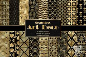 Art deco, sometimes referred to as deco, is a style of visual arts, architecture and design that first appeared in france just before world war i. Art Deco Digital Paper Grafik Von Digital Curio Creative Fabrica