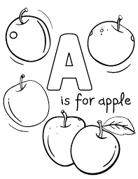 Letter a is for apples coloring page coloring pages are always a fun way to break up the day for children. Free A Is For Apple Coloring Page