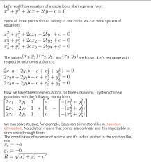 For this example, the mean center summary method. Solving Equation To Find Center Point Of Circle From 3 Points Stack Overflow