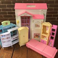 Vintage Barbie Folding Pretty House 1996 Mattel 16961 Dollhouse Furniture Barbie Doll House Barbie Dream House Doll House Plans