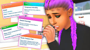 In the slice of life mod, your sims will definitely get acne if they don't take care of their skin. Realistic Periods Diseases Drunk Woohoo Slice Of Life Mod Big Update The Sims 4 Youtube