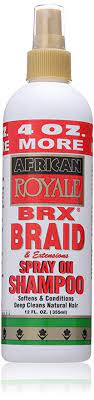Amazon Com African Royale Brx Braid Spray On Shampoo 12 Fl Oz Hair Shampoos Beauty