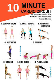 Pin By Syasmijn On Entrainement 10 Minute Cardio Workout Cardio Workout At Home 10 Minute Workout