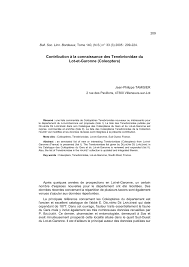 Consultez nos 5145 annonces de particuliers et professionnels sur leboncoin. Pdf Contribution A La Connaissance Des Tenebrionidae Du Lot Et Garonne Coleoptera