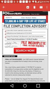 I Jcg Claim Confirm Pch Sweepstakes Lotto Winning Numbers Win For Life
