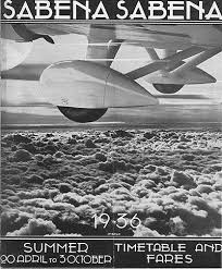 Sabena Summer Timetable And Fares 20 April To 3 October 1936 Vintage Airline Ads Aviation Posters Travel Posters
