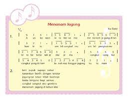 Pada pembelajaran 5 tema 2 subtema 1 sumber energi akan mempelajari tentang memahami tempo dan tinggi rendah nada dalam menyanyikan lagu menanam jagung, menyanyikan lagu menanam jagung dengan tempo dan tinggi rendah nada dalam menyanyikan lagu menanam jagung dengan nada dan tempo yang tepat, menjelaskan karakteristik ruang dan pemanfaatan sumber daya alam untuk kesejahteraan masyarakat dari. Jawaban Identifikasi Tinggi Rendah Nada Dari Notasi Angka Lagu Menanam Jagung Tersebut Apa Yang Kamu Temukan
