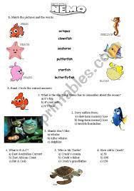 Do you know the secrets of sewing? Finding Nemo Esl Worksheet By Aniczka