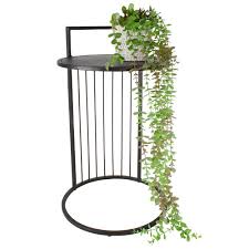 Deer black square metal outdoor side table. Matte Black Stark Metal Side Table Temple Webster