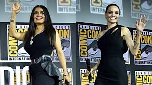 Eternals also stars richard madden, gemma chan, kumail nanjiani, lauren ridloff, brian tyree henry, salma hayek, lia mchugh, don lee, barry keoghan, …. Salma Hayek Celebrates Angelina Jolie S Birthday With A Photo From Their Promotion For Eternals Eg24 News