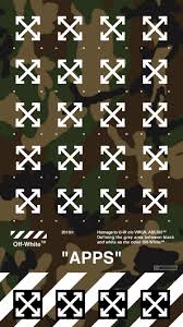Download hd iphone wallpapers and backgrounds. Off White Wallpaper Allows Camouflage Home Streetwear Wallpaper Bape Wallpapers Iphone Wallpaper