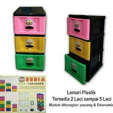 Lemari plastik ini warnanya sangat atraktif ya gaess. Laci Plastik 3 Susun Minimalis Shopee Indonesia